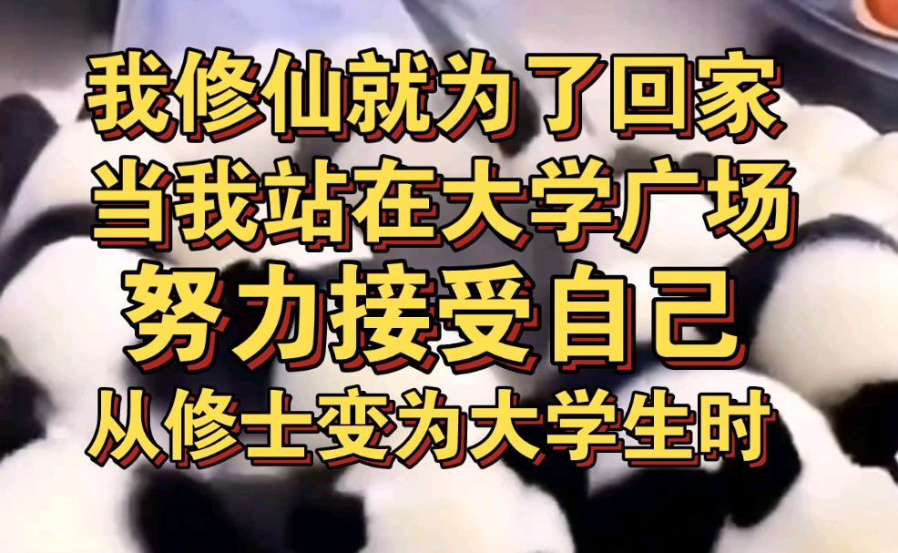 [图]我修仙就为回家，站在大学广场上，接受自己从修士变为大一新生