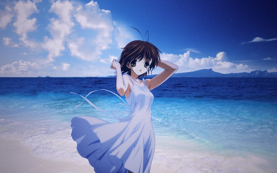 我爱你 樱花坡下的女孩 樱絮飘落的感动,曼华落泪的笑容 clannad 感悟