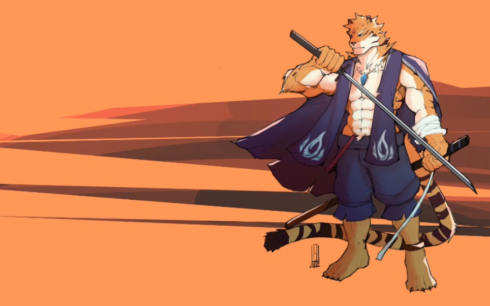 【furry】画一个福瑞委托,又是一只壮老虎_哔哩哔哩_bilibili