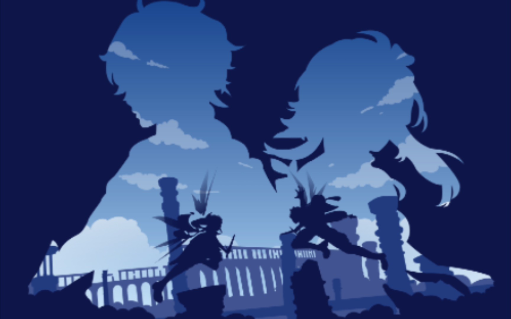 个人收集·原神人物剪影手机壁纸