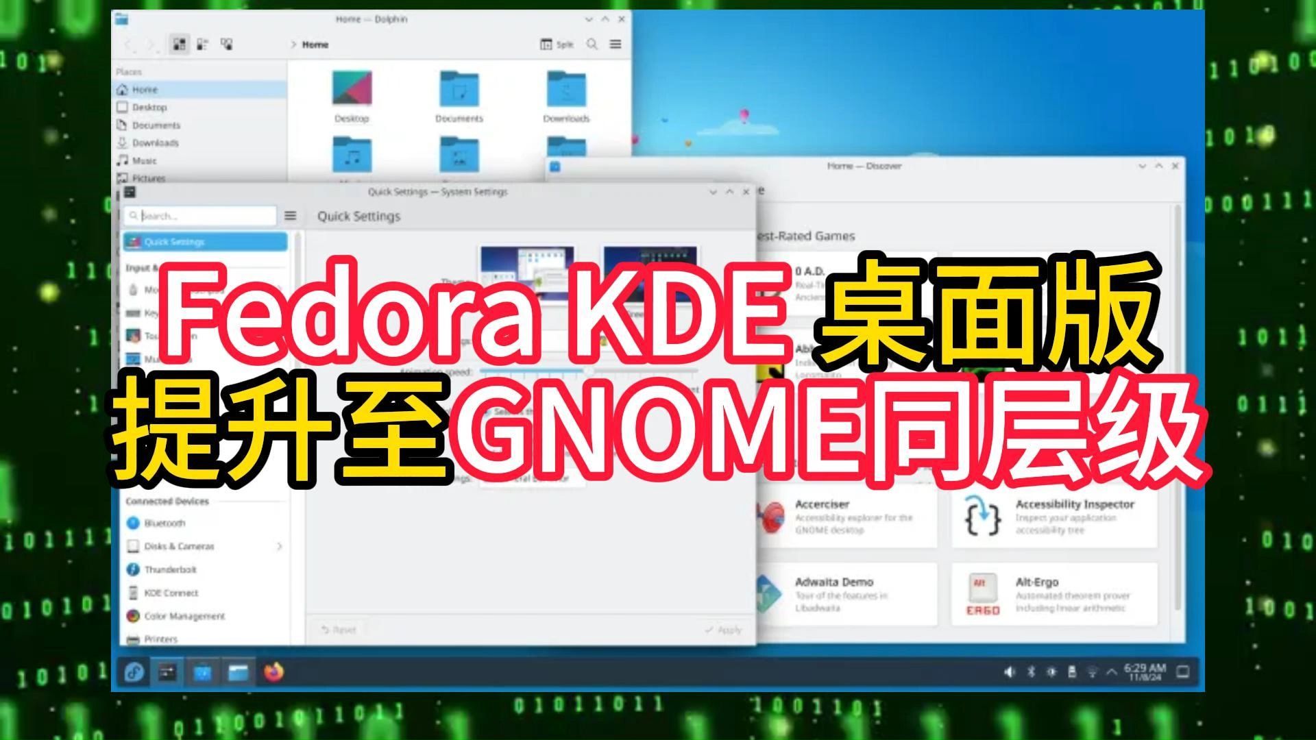 Fedora KDE 桌面版提升至GNOME同层级哔哩哔哩bilibili