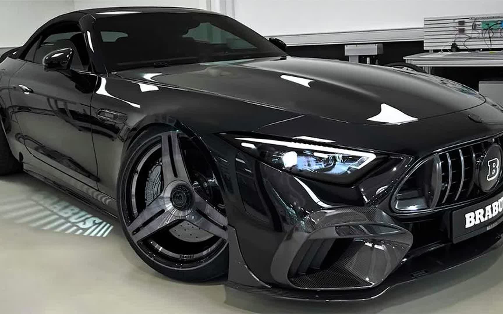 全新巴博斯sl750,敞篷的提夫尼蓝内饰太漂亮了,落地超过800万