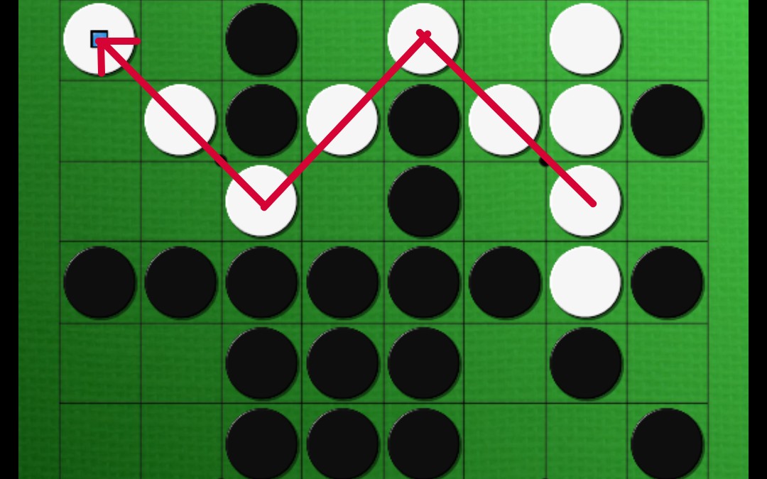 翻转棋控线战术の蛇皮进角