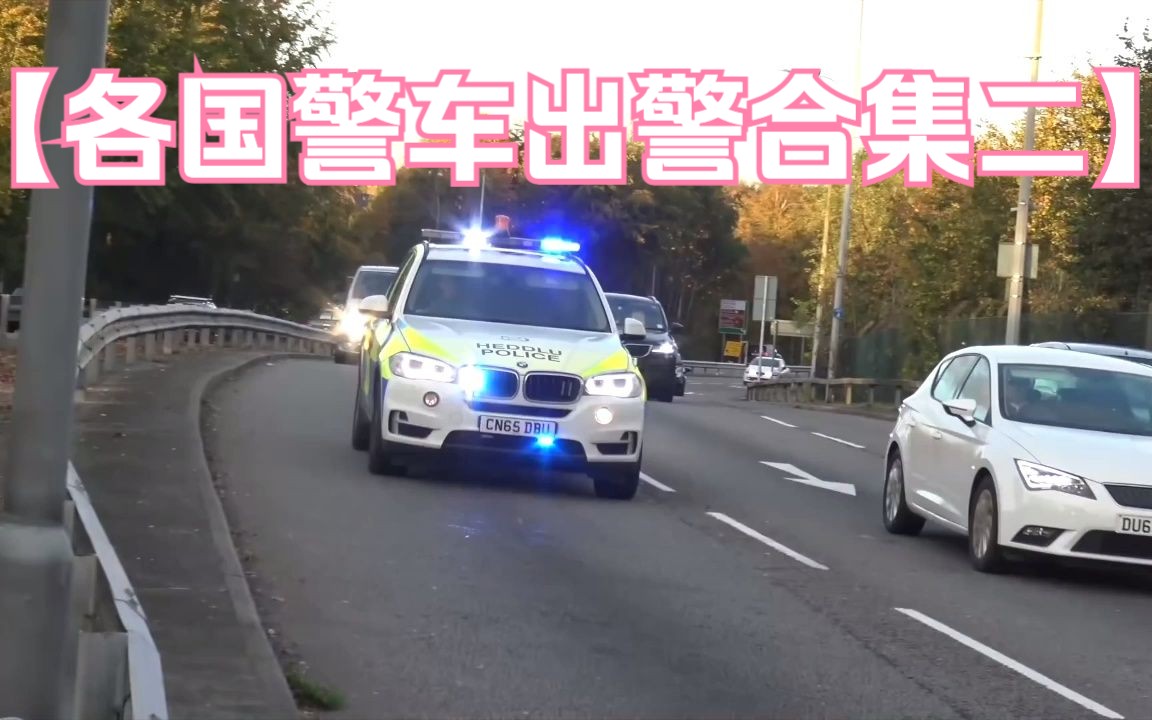 【警车合集】各国警车出警集锦第二集哔哩哔哩bilibili