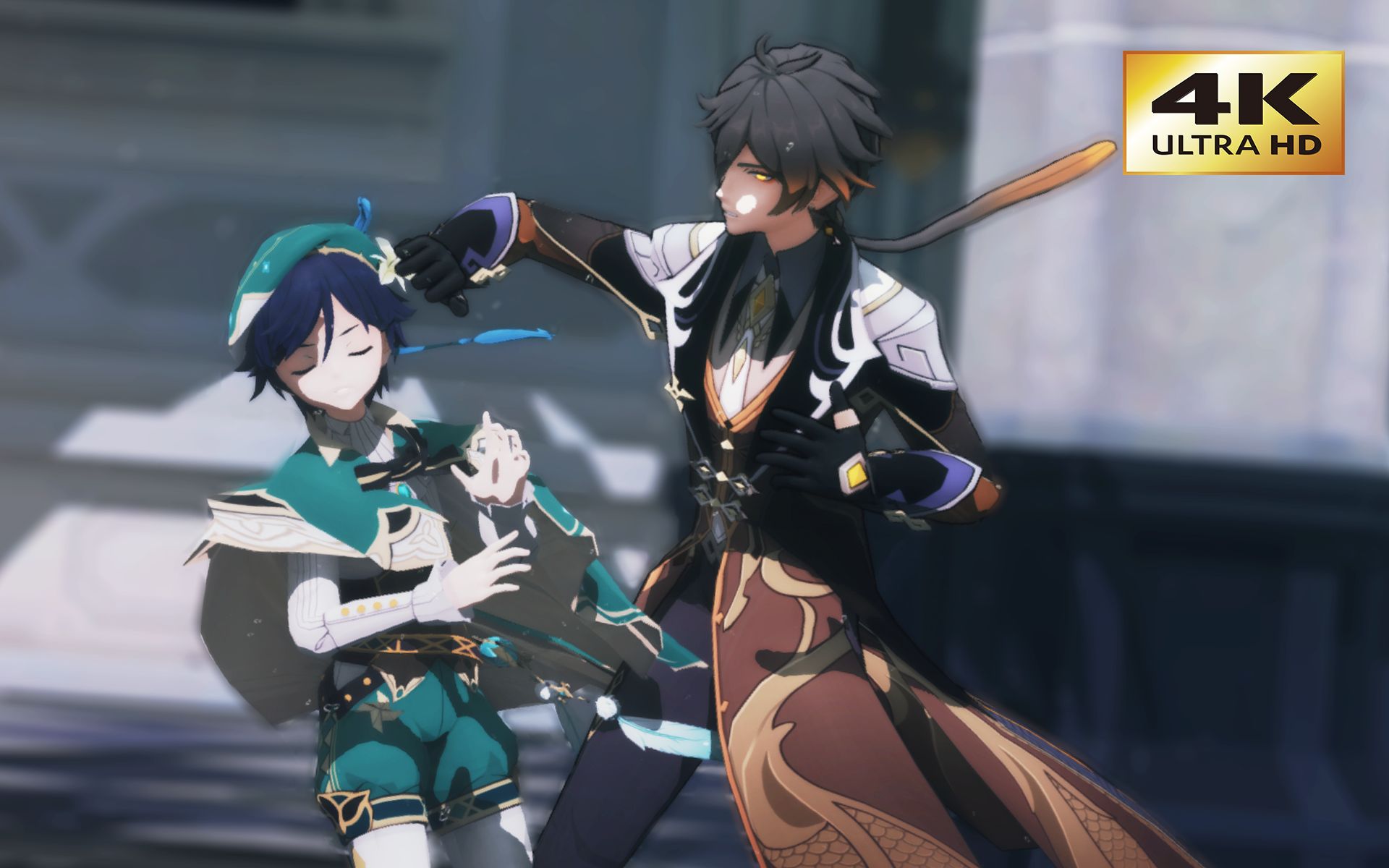 【原神】我一进来就看见钟离在打温迪