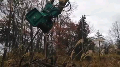 挖掘机拓灌机 高空树枝粉碎机 树桩碎木机 小型山林开荒机哔哩哔哩bilibili