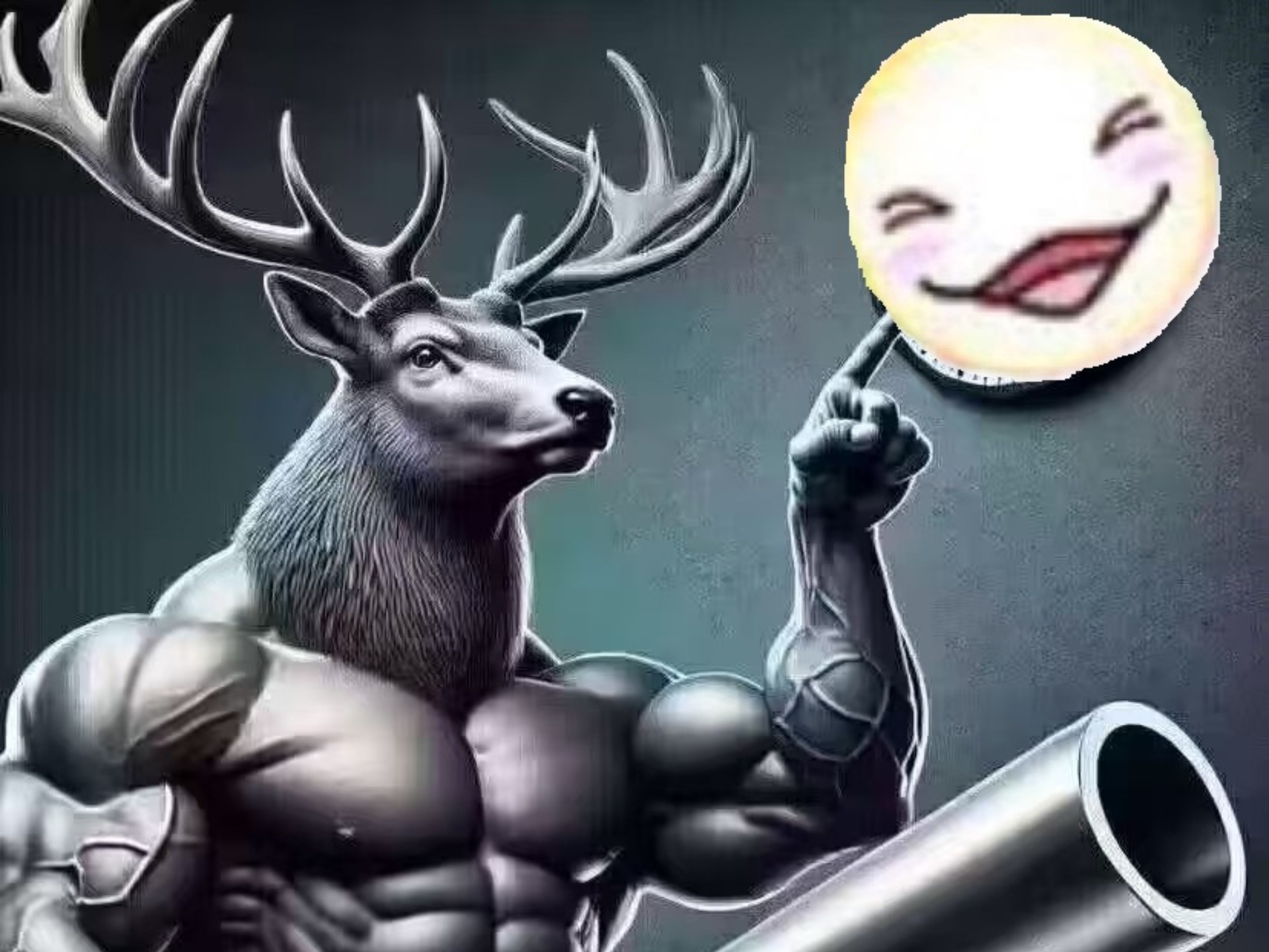 把灵魂出卖给欲望后疯狂地鹿以获得小臂力量