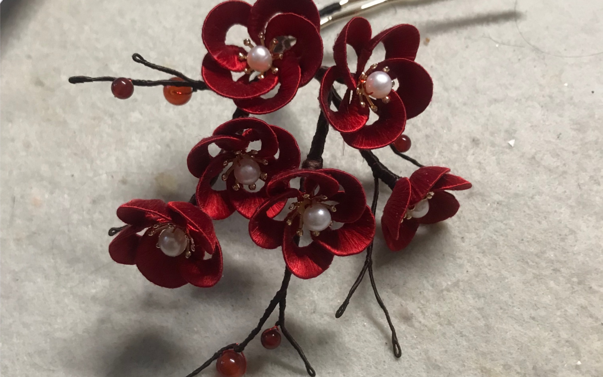 【缠花】梅花的圆形花瓣制作方法