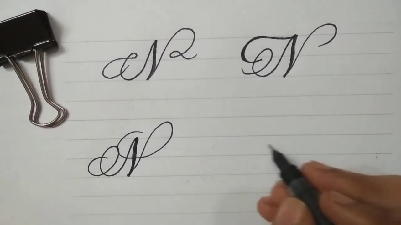 教你用最普通的中性笔写出最靓的英文-n_哔哩哔哩 (゜-゜)つロ 干杯