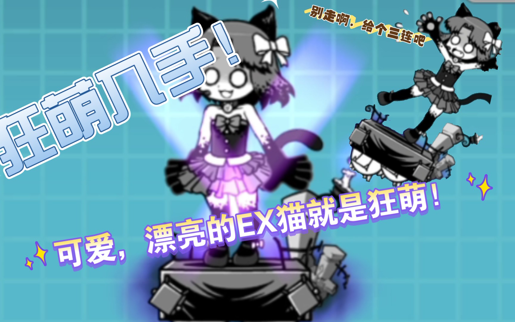 猫咪大战争狂乱萌猫过终于得到狂萌了不容易啊祝祭圣女