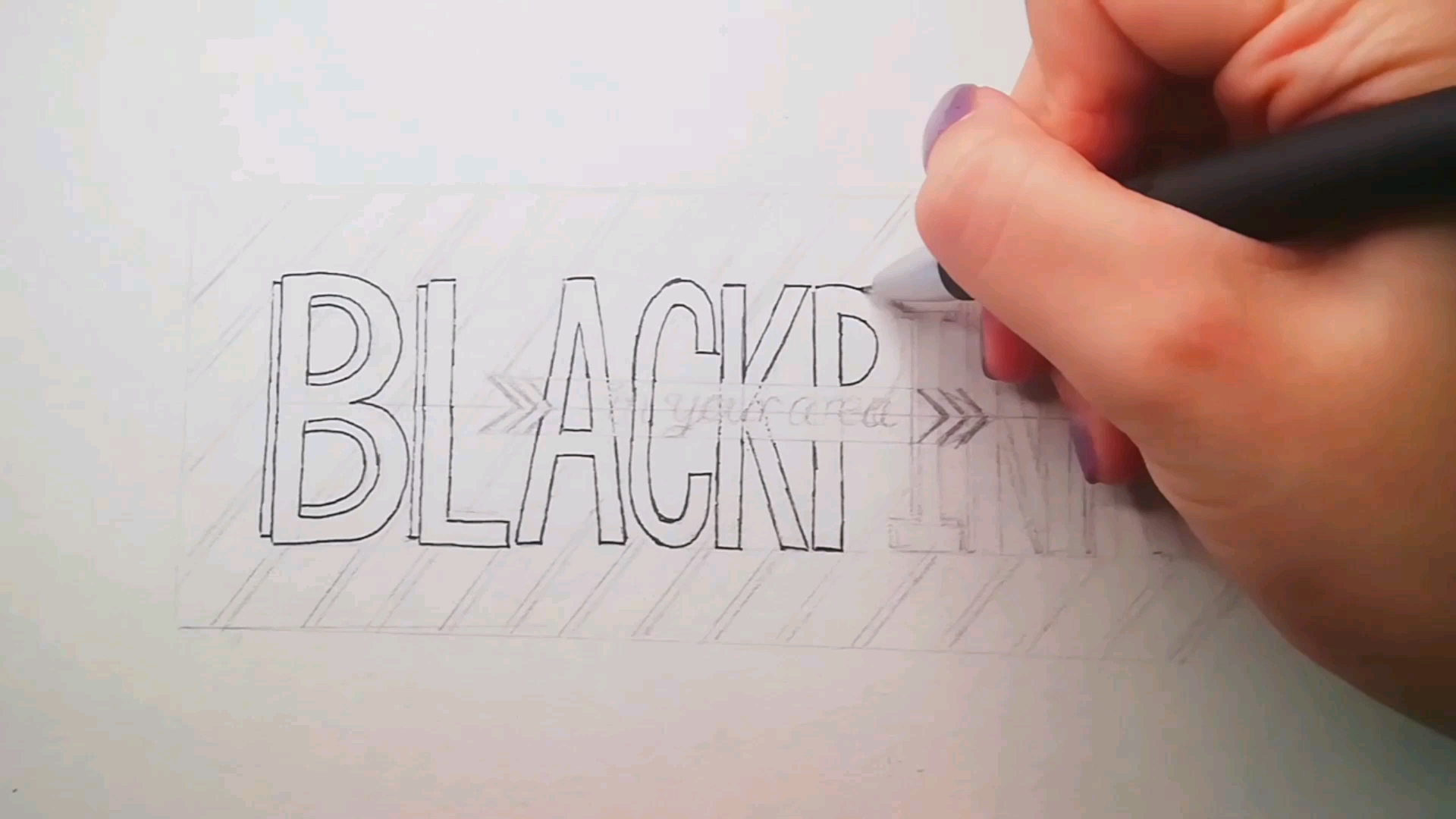 活动作品blackpink为粉墨设计一种字体