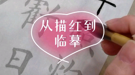 自学欧体第六天(从描红开始)哔哩哔哩bilibili