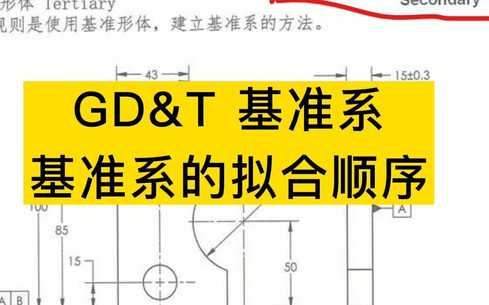 GD&T基准系及基准系的拟合顺序哔哩哔哩bilibili