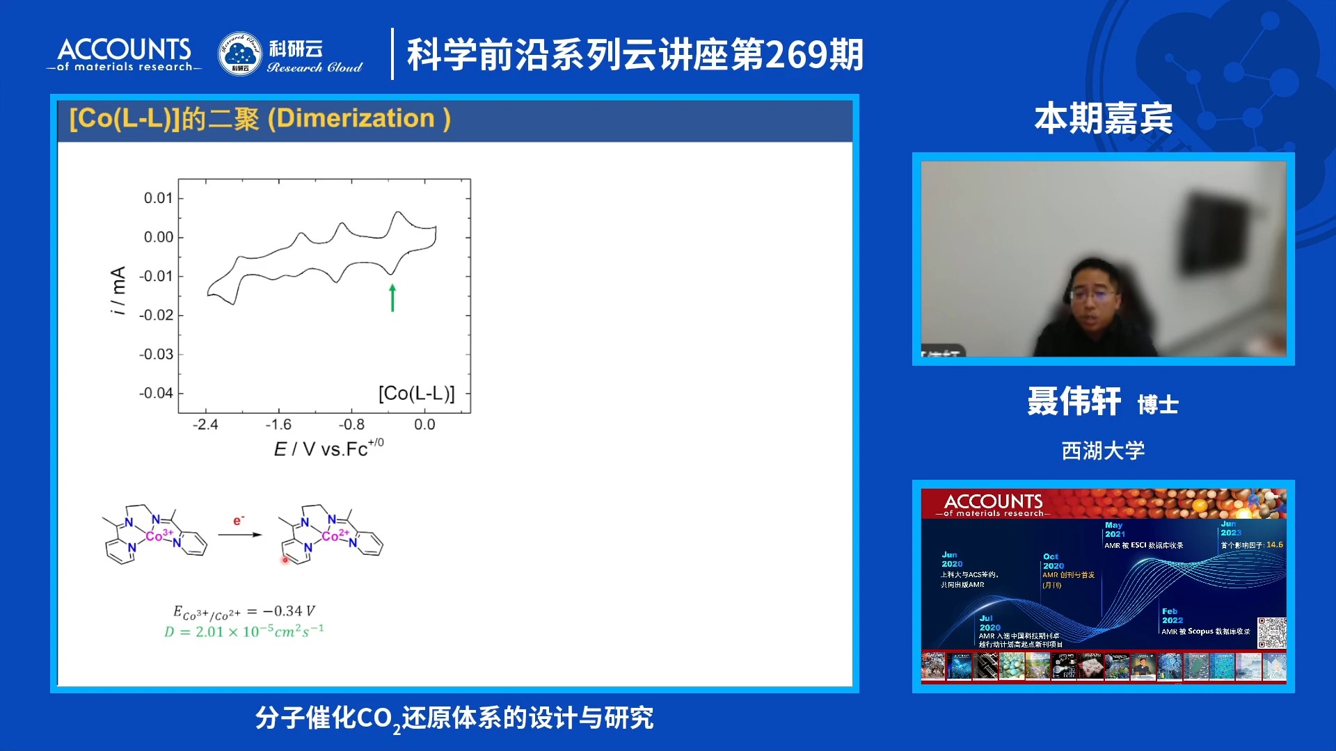 20241024西湖大学聂伟轩分子催化CO₂还原体系的设计与研究哔哩哔哩bilibili