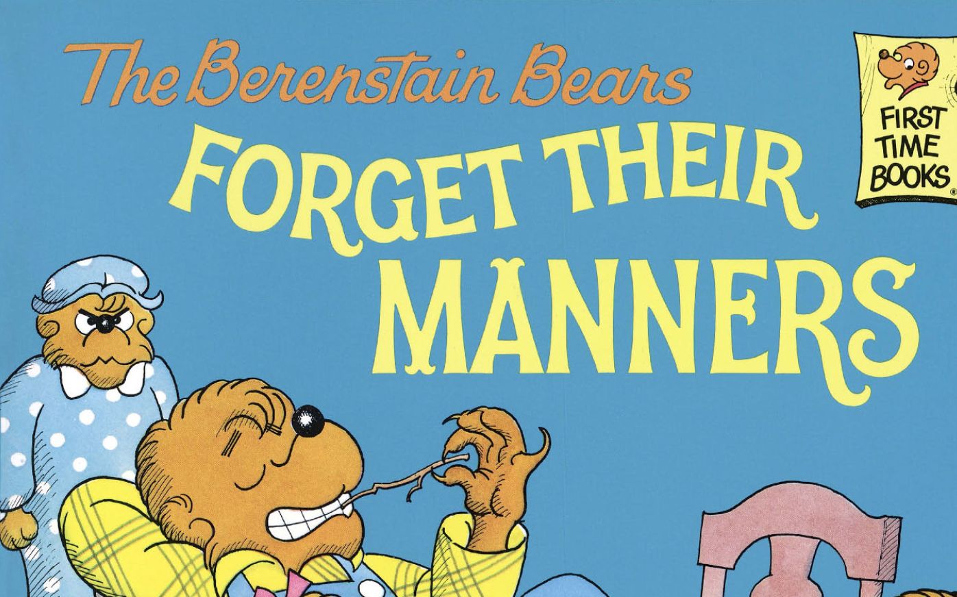 [图]【英语】《贝贝熊之礼貌待人 Berenstain Bears Forget Their Manners》儿童英语绘本故事