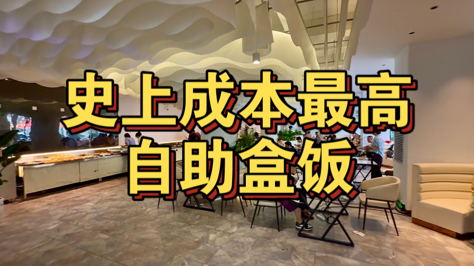 史上成本最高自助盒饭 这装修不得花上百万？海报