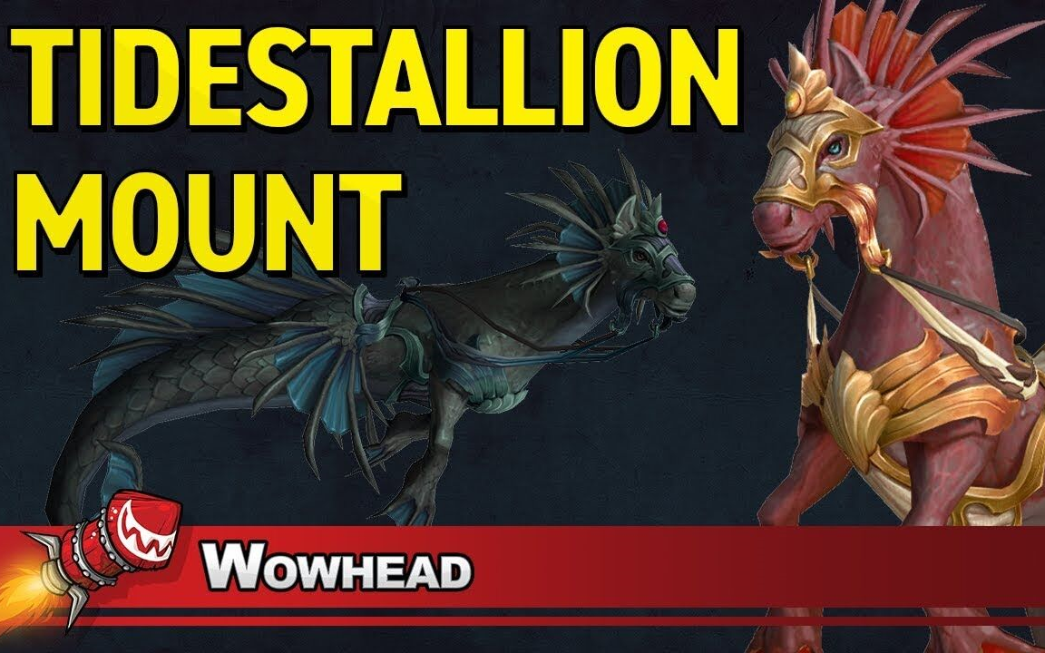 魔兽世界8.2 新坐骑-墨鳞觅暗者&赤红浪骁