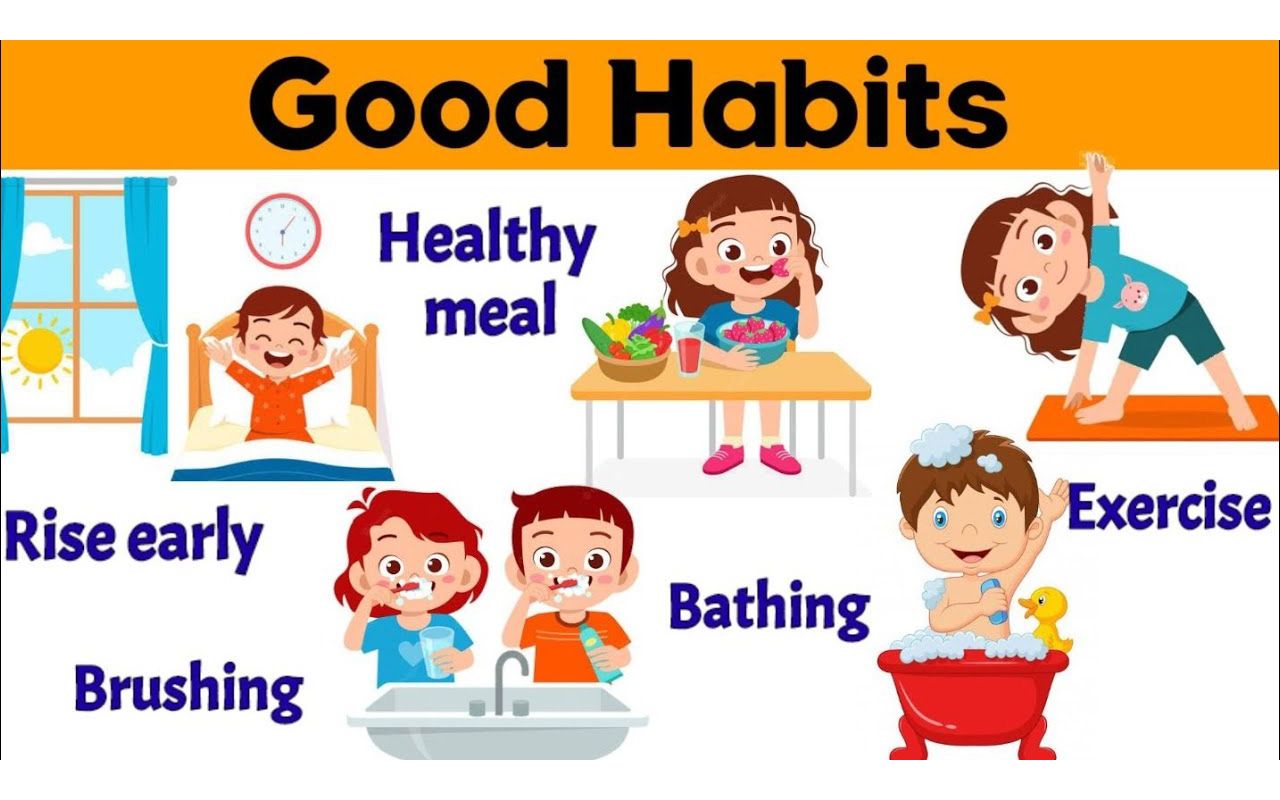 [图]Good habits for kids ｜ Good habits ｜Good habits and bad habits