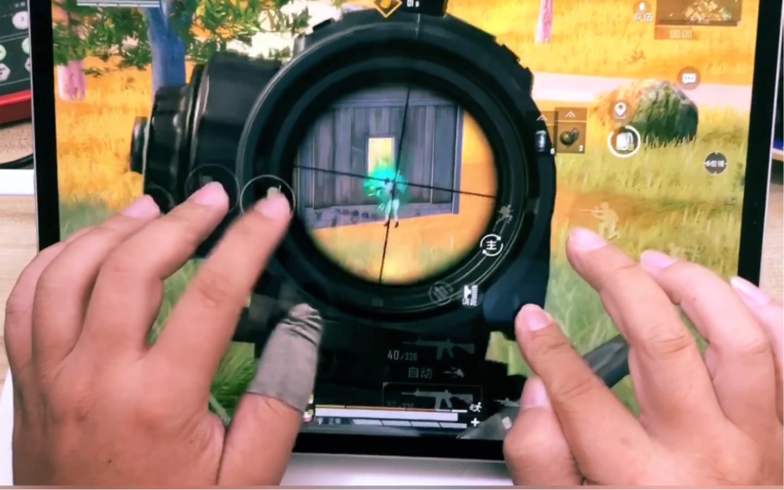 和平精英可怕的十指玩家挑战全网最稳4,6倍压枪_哔哩哔哩 (゜-゜)つロ