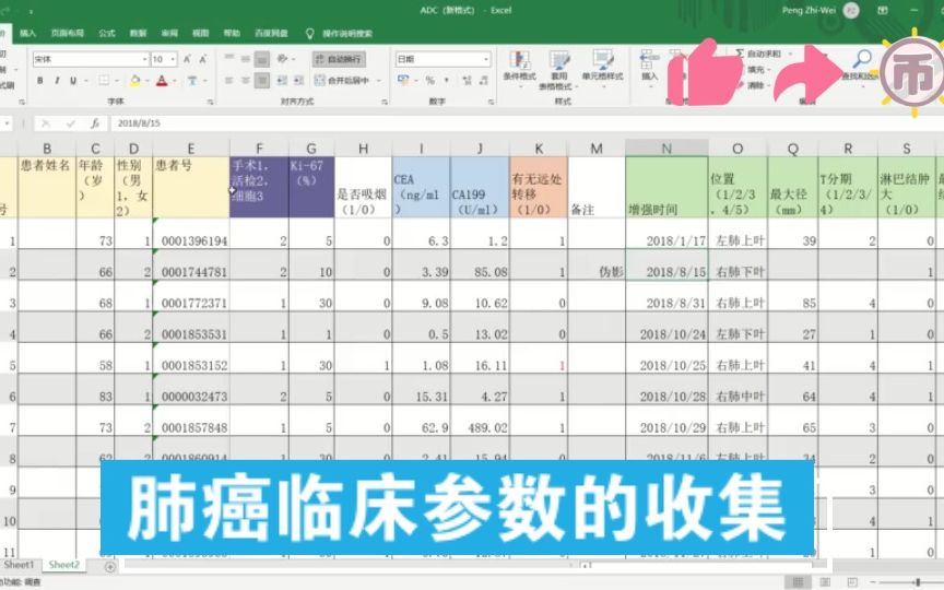 [图]【影像组学】肺癌临床参数的收集