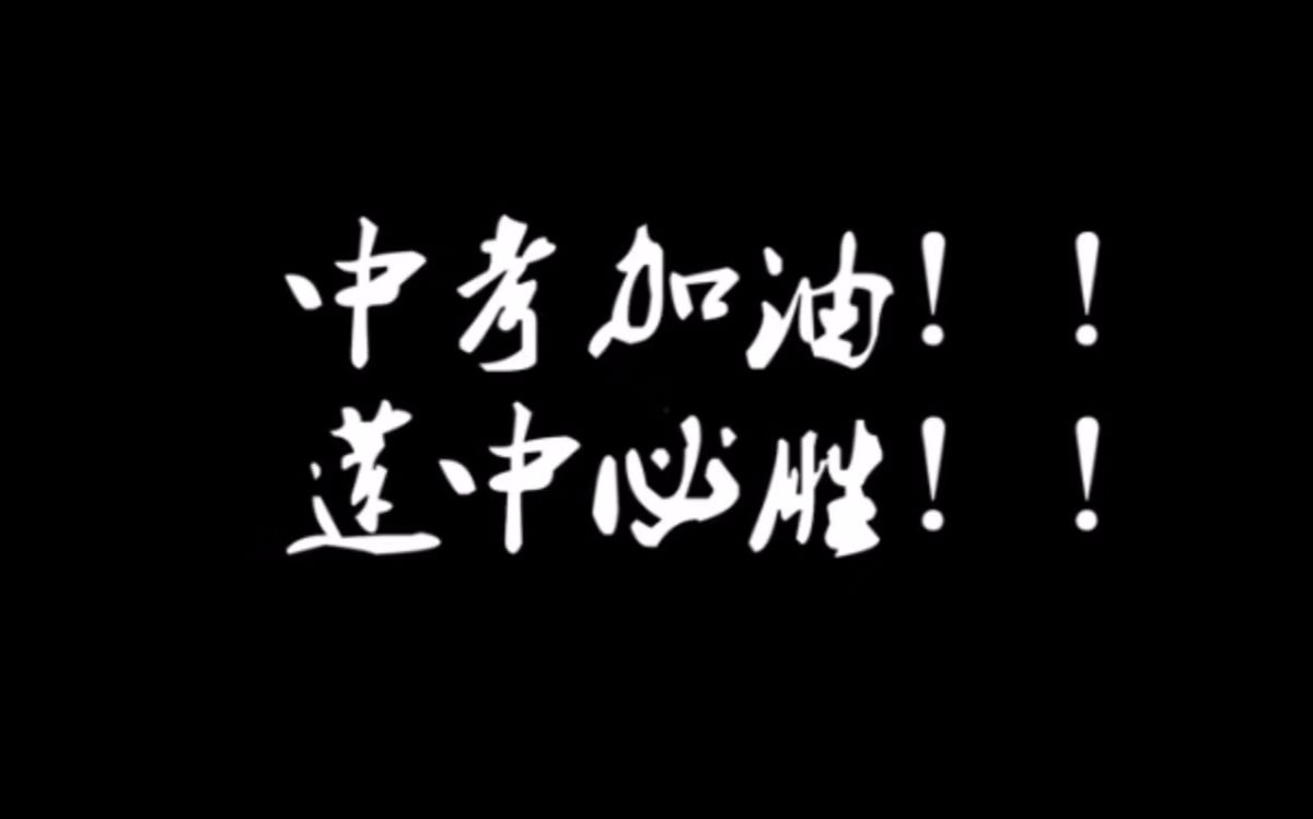 中考加油效法羲和驭天马志在长空牧群星