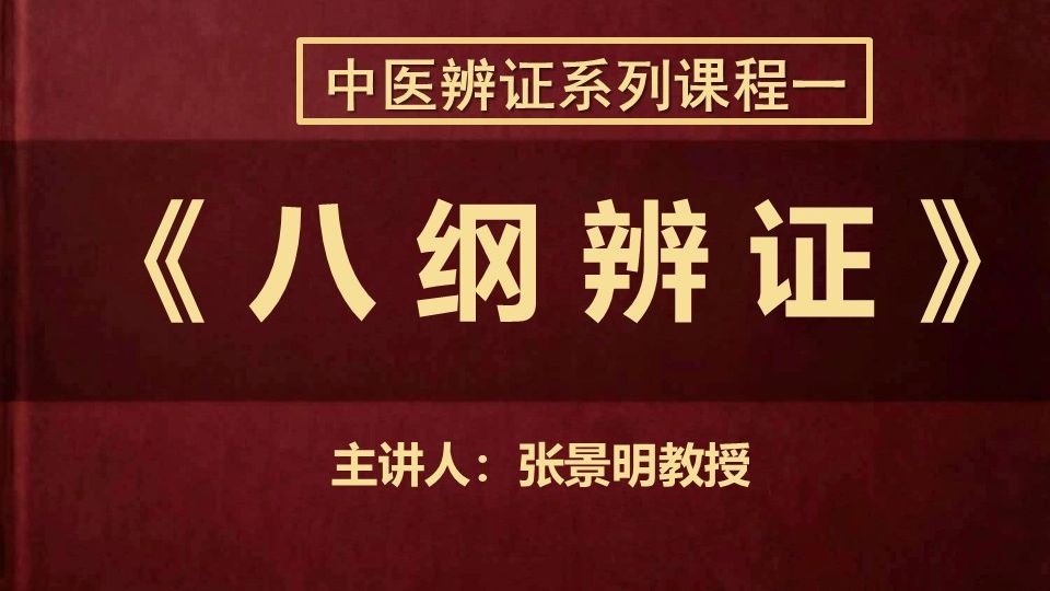 01《八纲辨证》：第1节 表证——我要教给你看病的方法