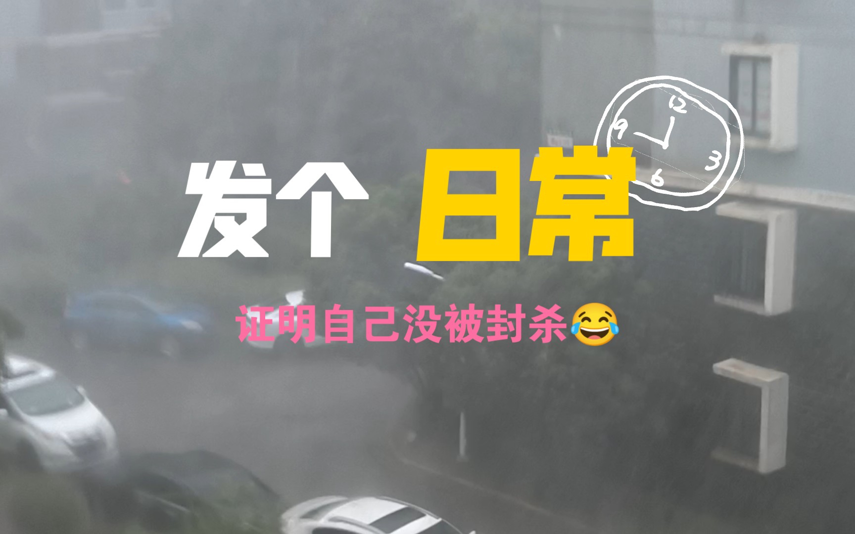 【日常】在狂风暴雨中加班ing哔哩哔哩bilibili