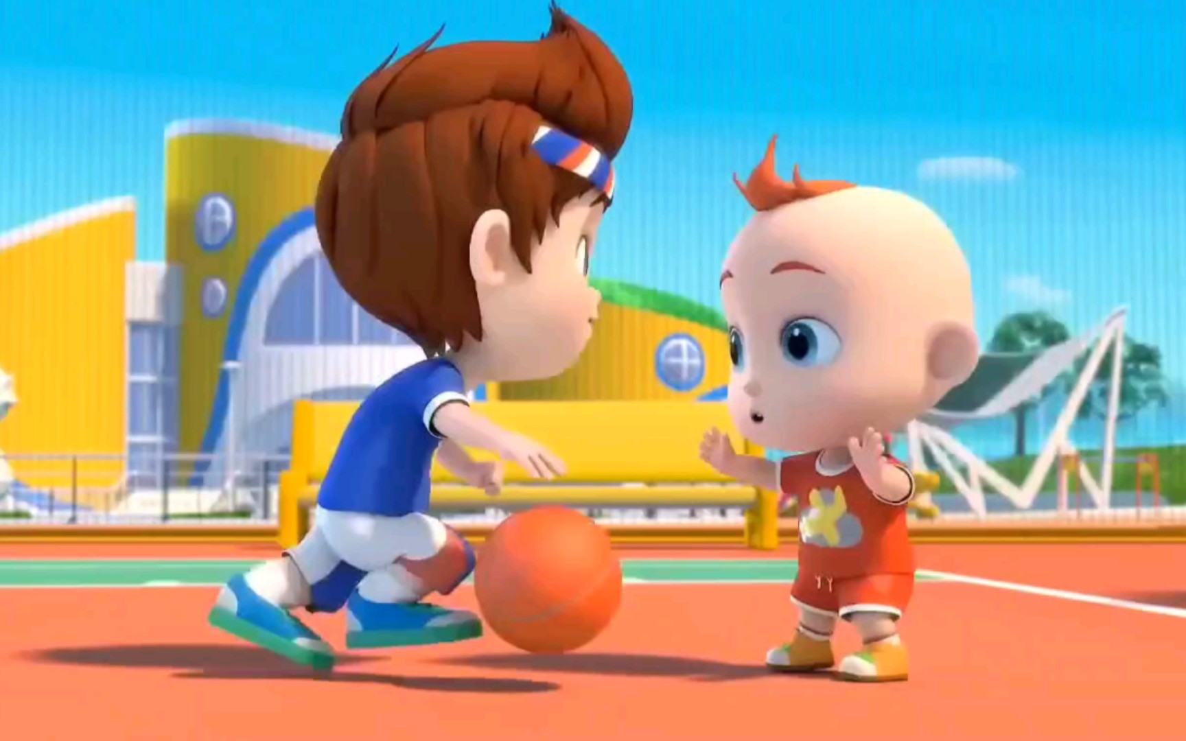 【超级宝贝jojo】一起打篮球90