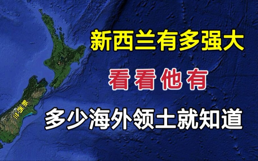 小国新西兰,到底有多强?看看他们有多少海外领土就知道!哔哩哔哩bilibili