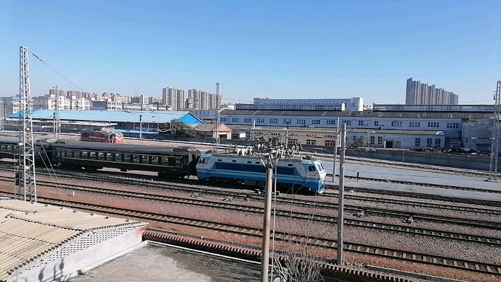 京广铁路2024年1月4日,韶山8ss80089郑局郑段,牵引新乡k8002/1郑州