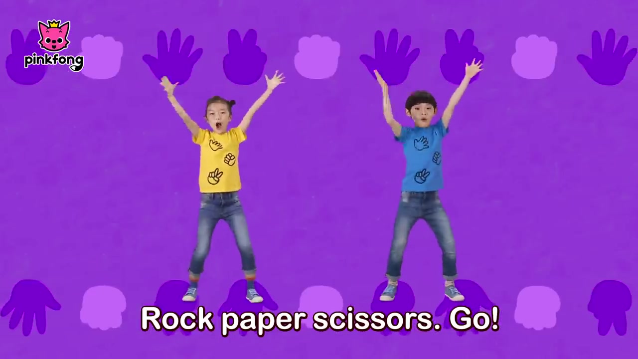 Rock Paper Scissors  石头剪刀布  Pinkfong英文儿歌哔哩哔哩bilibili