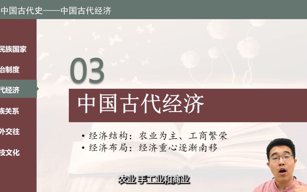 [图]【中考历史总复习】+ 专题三 +中国古代经济+课程视频