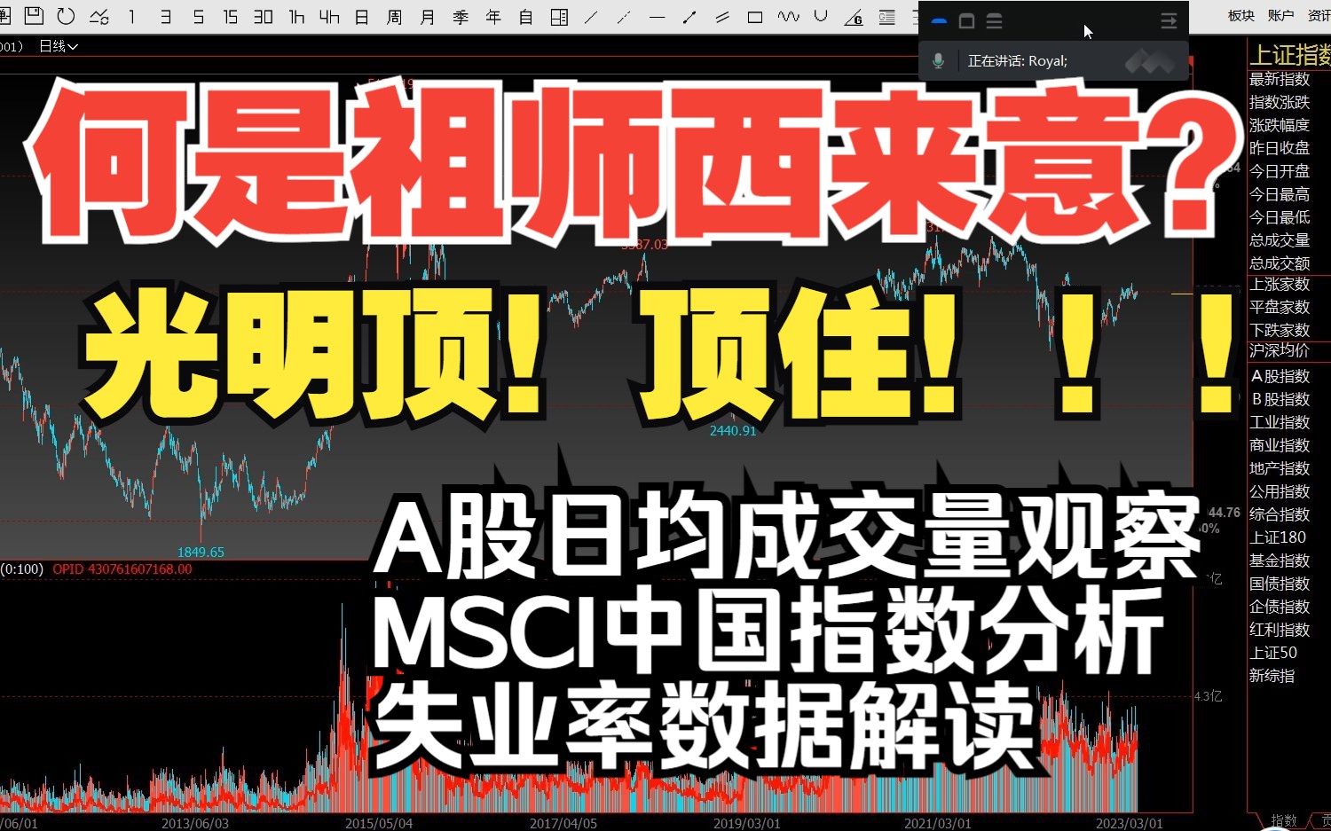 2023.3.26 周末沙龙分享 《何是祖师西来意? 光明顶保卫战继续.失业数据及MSCI中国指数分析》哔哩哔哩bilibili