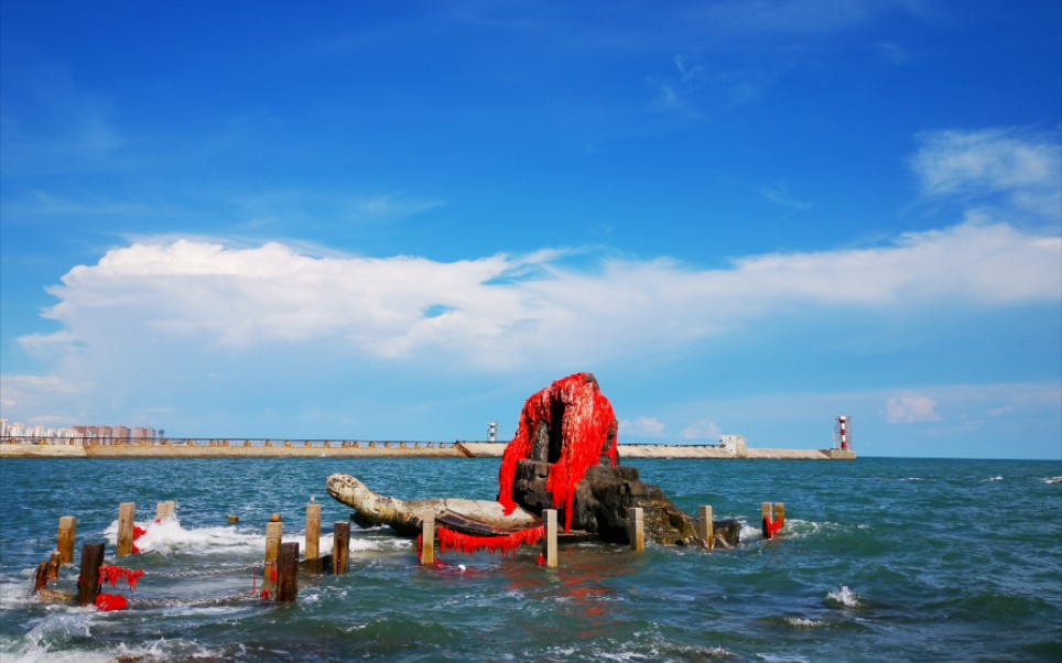 北海一日游,追寻“海枯石烂”,海滨城市的日落望以及天下人终成眷属,哔哩哔哩bilibili