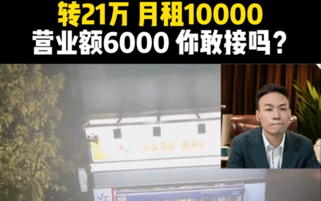 便利店转让费21万,月租10000,日销6000你敢接手吗哔哩哔哩bilibili