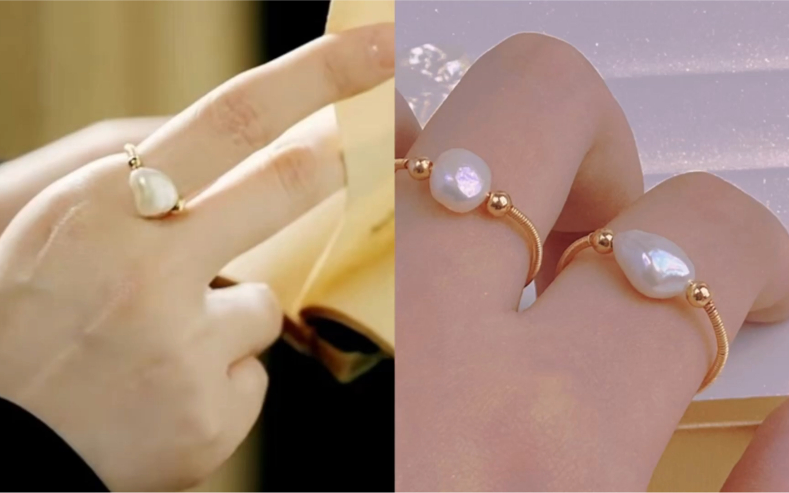 司藤景甜同款珍珠巴洛克戒指教程