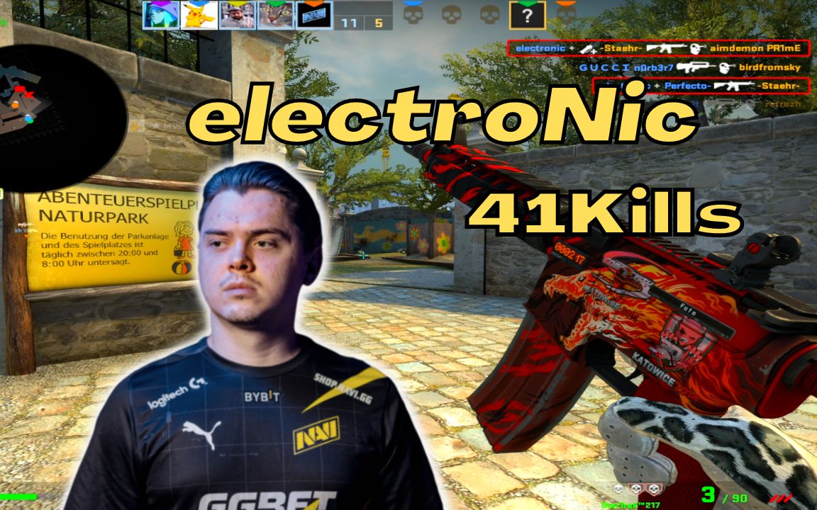 电子哥electroNic 41杀 (死亡游乐园Overpass) @ FACEIT天梯 / 2023.01.10 / CSGO POV哔哩哔哩bilibili第一视角