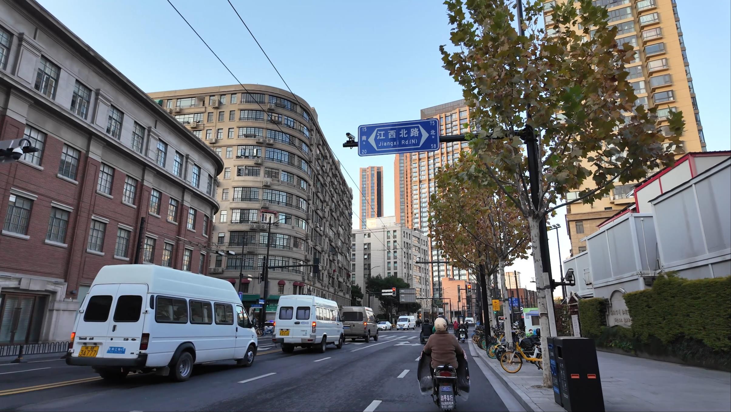 静安街景|游览 上海 市中心|淮海西路|虹口街景|新闸路|大统路哔哩哔哩bilibili