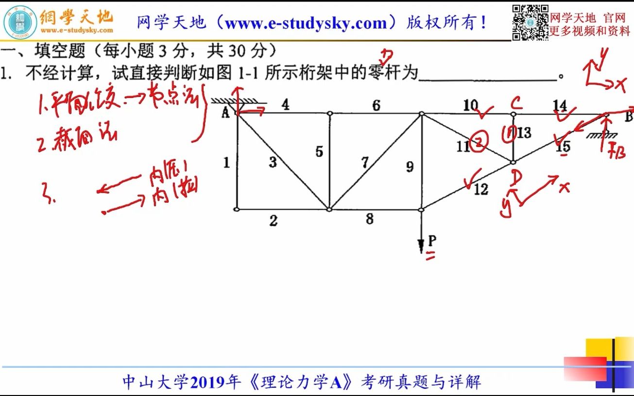 中山大学理论力学考研真题答案网学天地中大航空航天学院考研哔哩哔哩bilibili