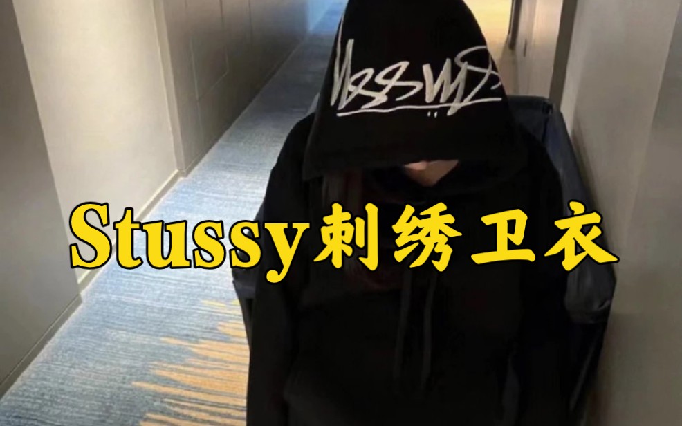 【服饰解析】stussy刺绣连帽卫衣哔哩哔哩bilibili