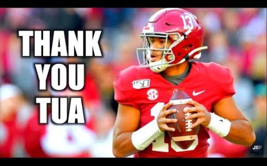 ＂Thank You Tua＂ 阿拉巴马大学四分卫tua 图阿生涯集锦哔哩哔哩bilibili