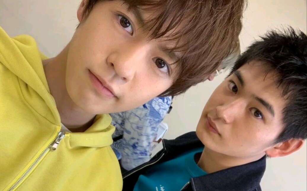 【假面骑士zi-o】奥野壮和押田岳玩宝宝滤镜真是太可爱了