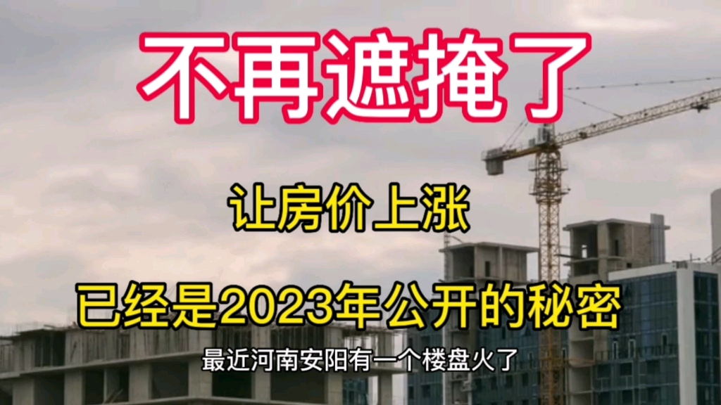 不再遮掩,让房价上涨已经成了2023年公开的秘密哔哩哔哩bilibili