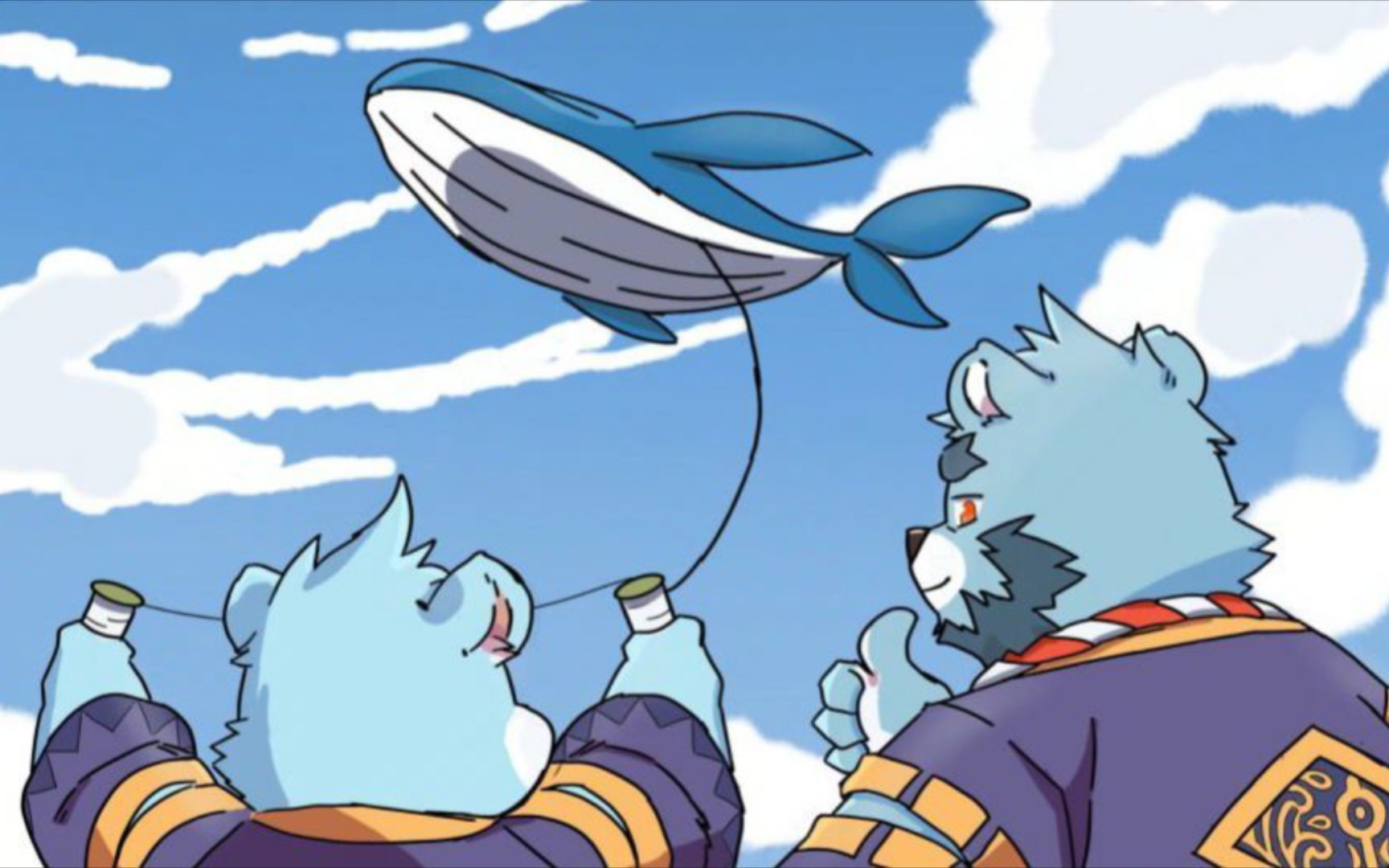 浩浩和叔叔在一起最开心了介叔叔叔也喜欢和浩浩一起平平淡淡的晚安