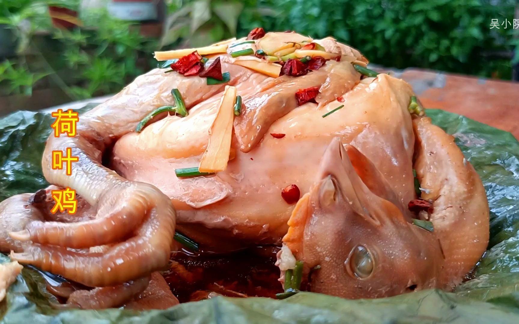 江苏传统特色名菜,荷叶鸡,来吧,一人一只鸡腿.