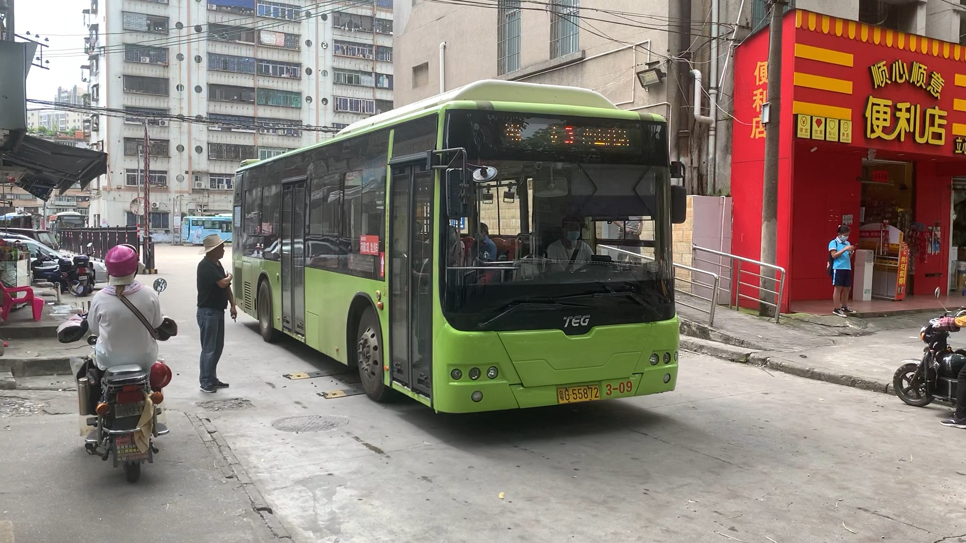 【湛江·公交车】全原色3路09号车南车时代teg6106ehevn02霞山总站