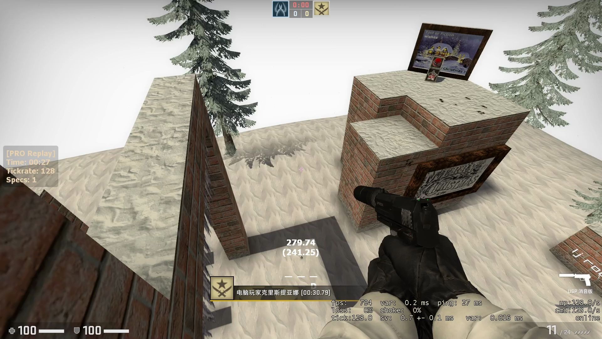 csgokz萌新杯地图练手 真の萌新-克里斯提亚娜のkz_xmas2008_哔哩哔哩