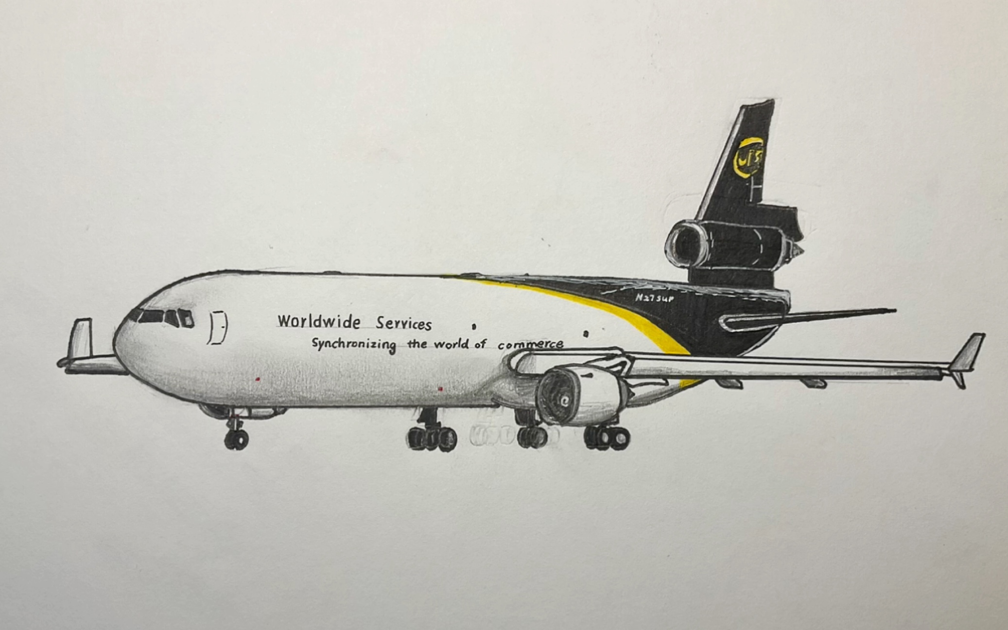 手绘麦道11(不喜勿喷)