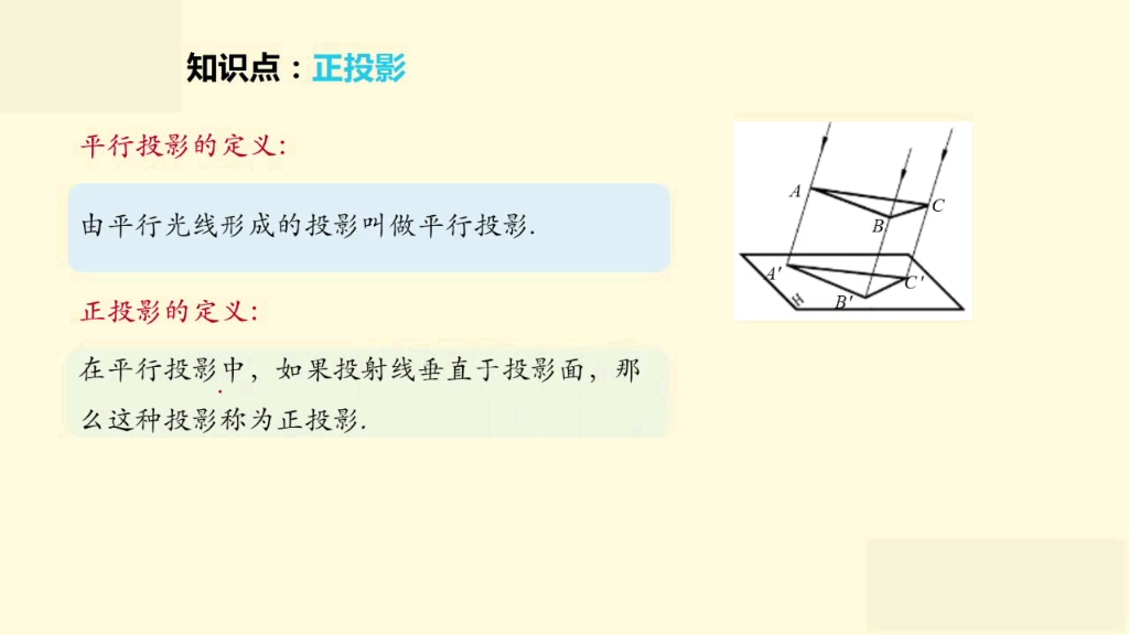 九年级数学—正投影哔哩哔哩bilibili