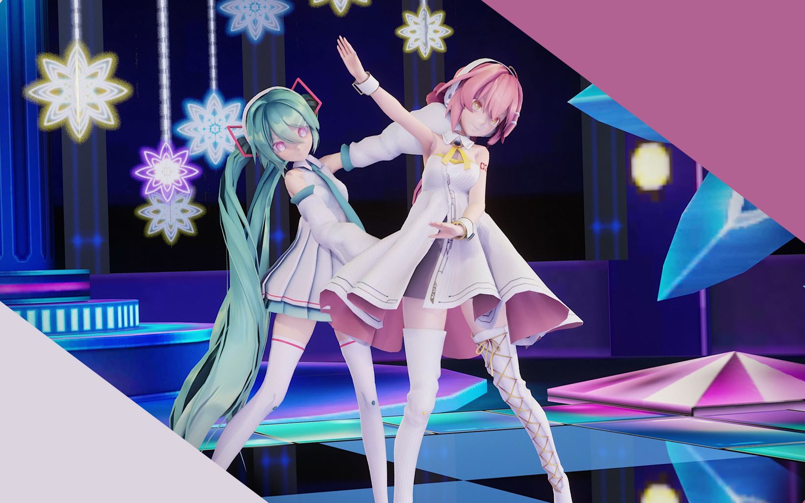 [图]【MMD】AWSL Sour式初音&巡音 邀请来你来玩哦 Deep Blue Town